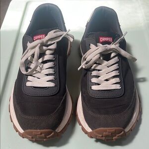 Camper Black and White Trail Shoes